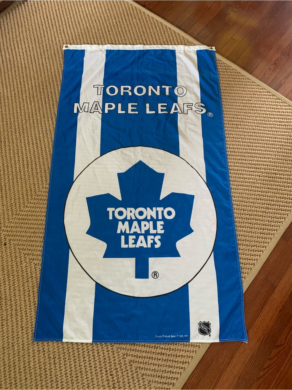 Vintage 1991 Toronto Maple Leafs Flag